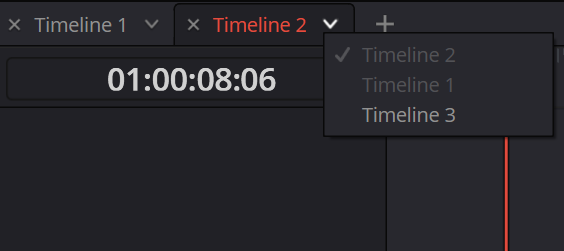 Les timelines sous forme d'onglet